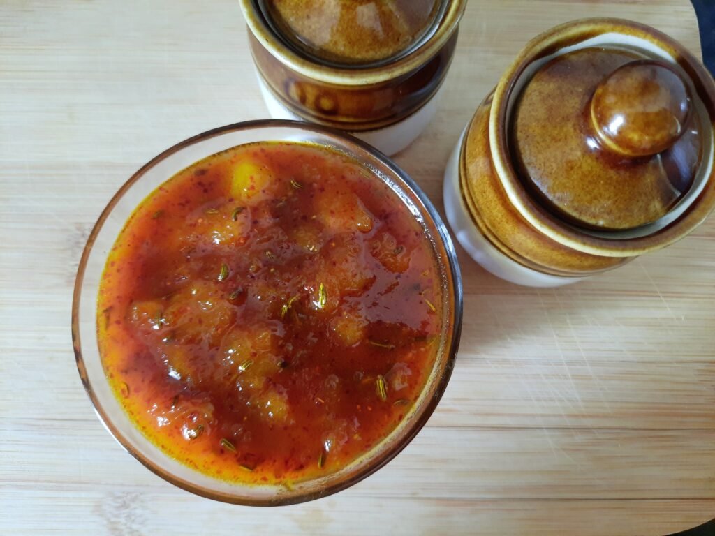 Sweet Mango Pickle, Sour and Sweet Mango Pickle, Raw Mango